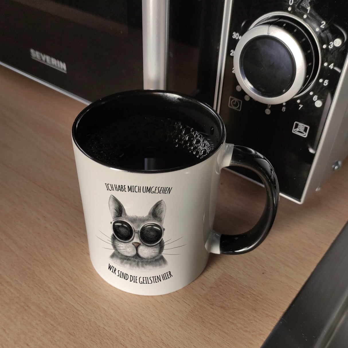 Wir sind die geilsten hier Katze Kaffeebecher