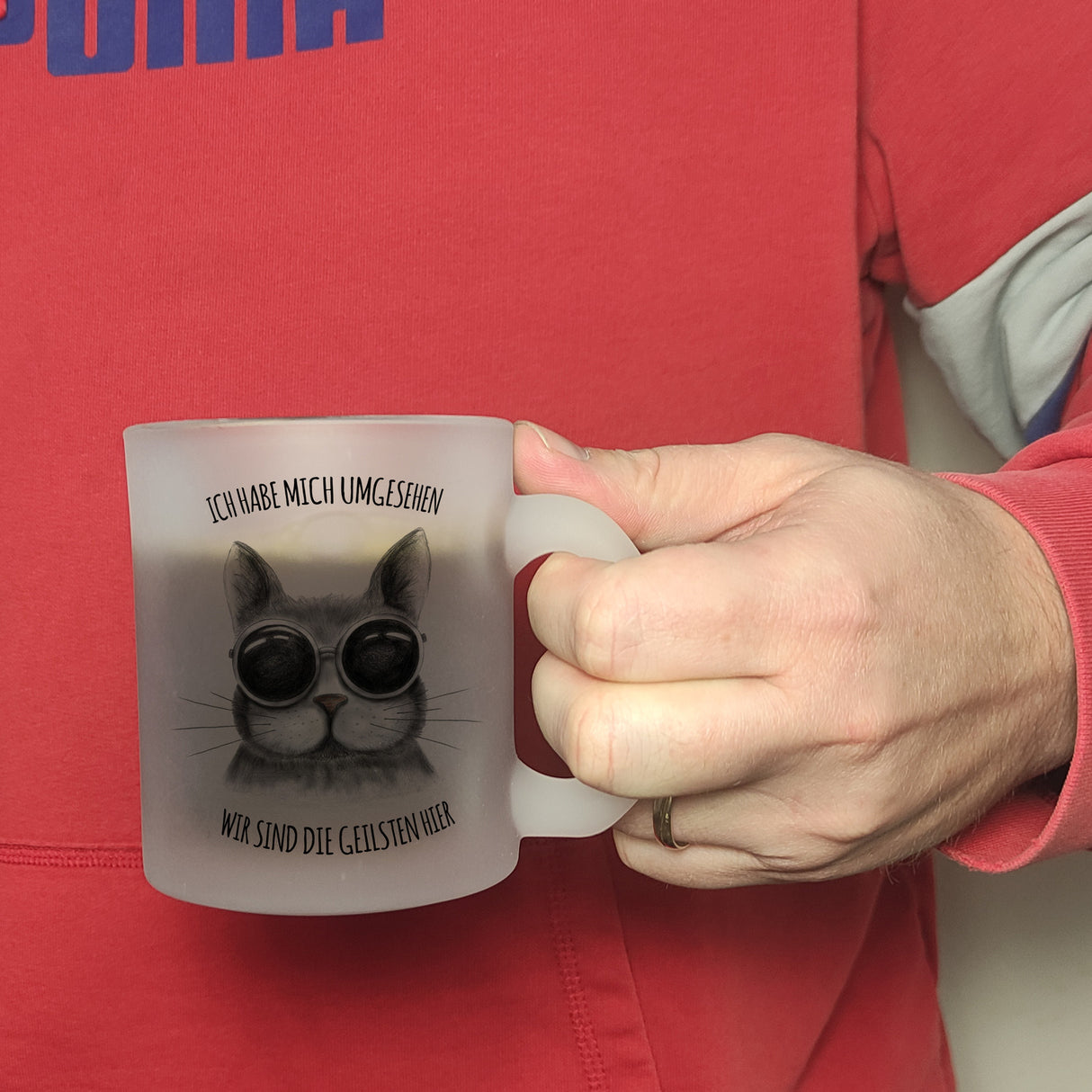 Wir sind die geilsten hier Katze Kaffeebecher