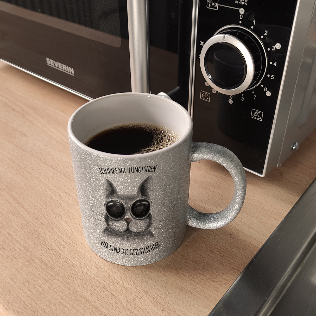 Wir sind die geilsten hier Katze Kaffeebecher