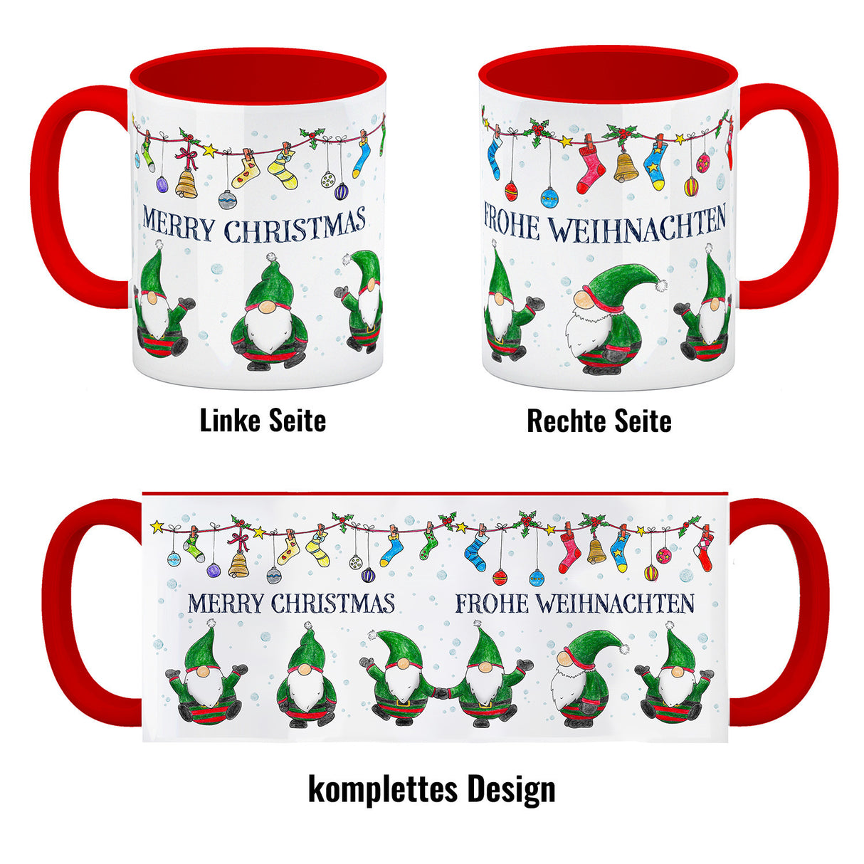 Frohe Weihnachten Wichtel Kaffeebecher