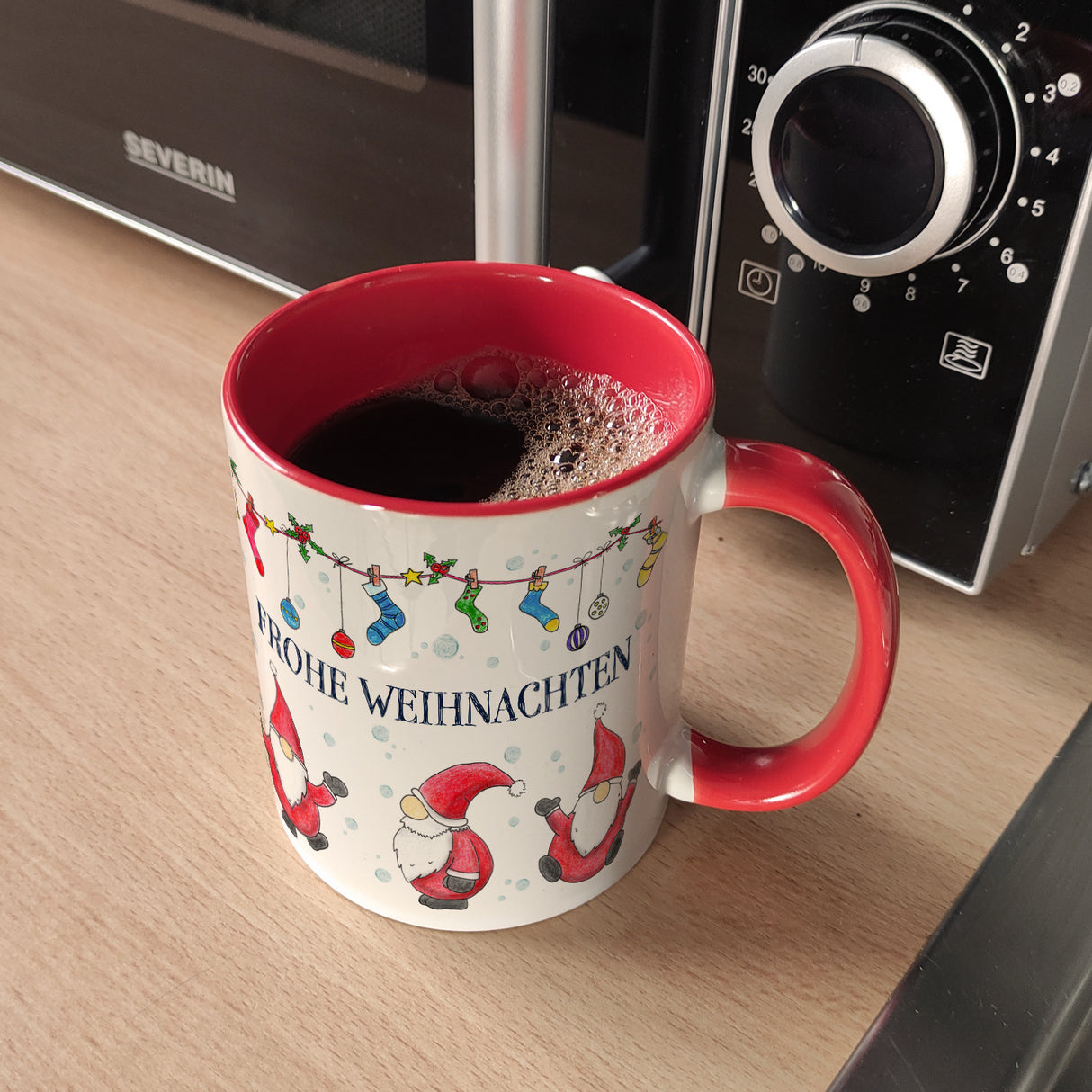 Frohe Weihnachten Weihnachtsmann Kaffeebecher