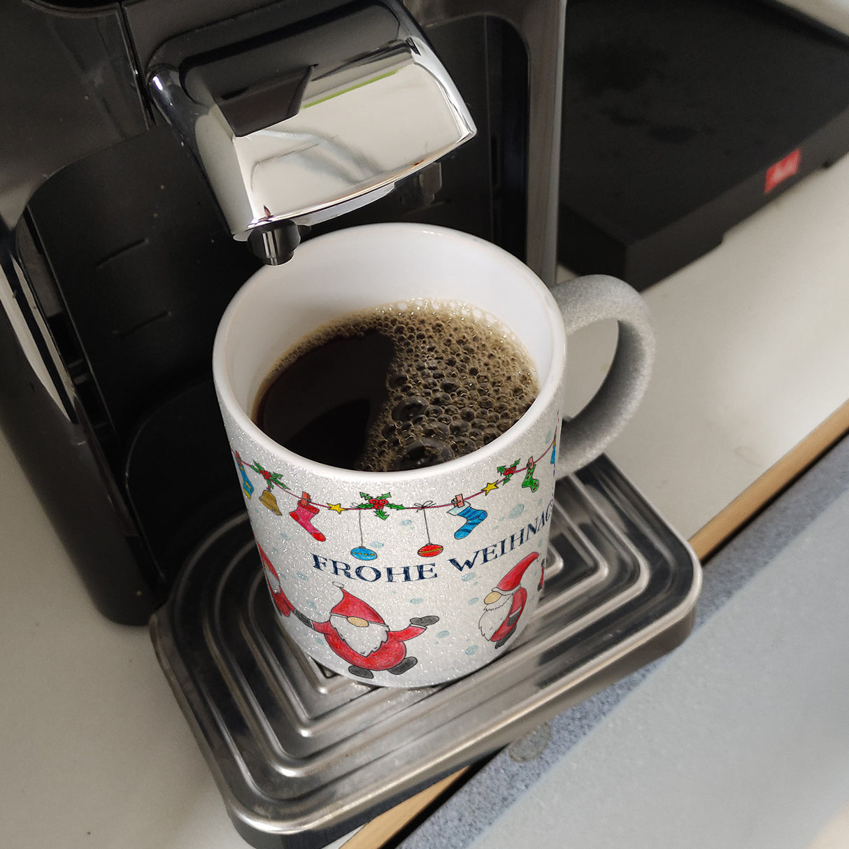 Frohe Weihnachten Weihnachtsmann Kaffeebecher