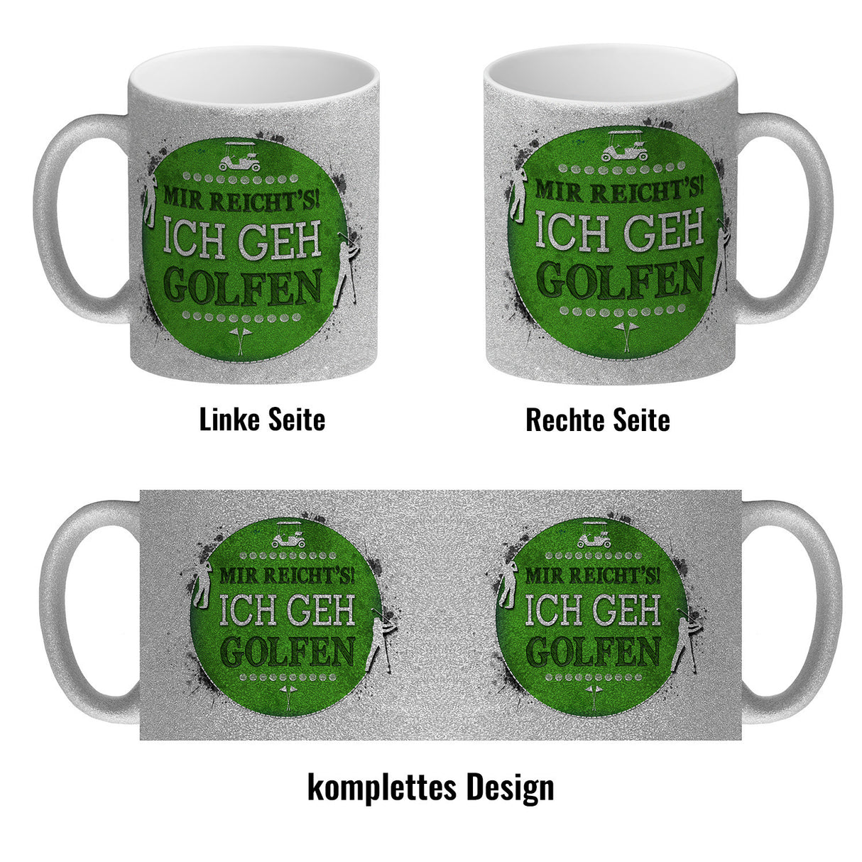 Mir reicht's! Ich geh golfen Kaffeebecher