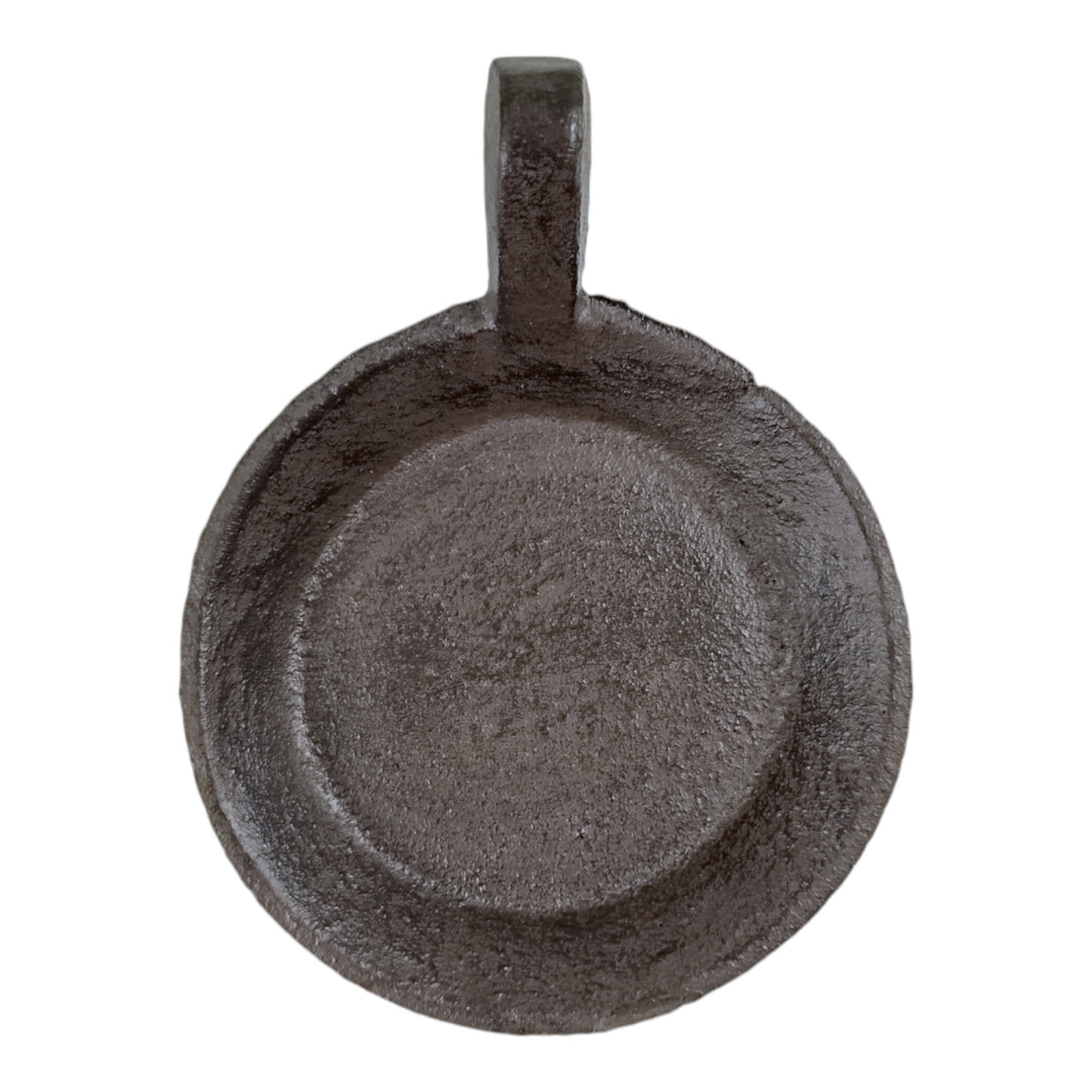 Kleine Pfanne Kerzenständer mit 8cm Standfläche - rustikale Tischdeko aus Gusseisen
