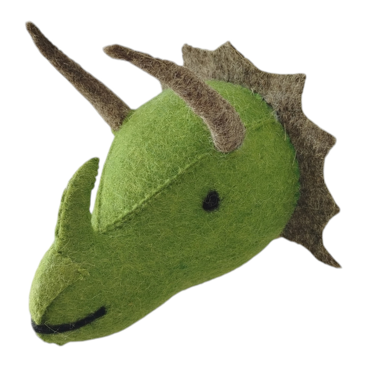 woolimals Triceratops Tobi Trophäe aus Wolle