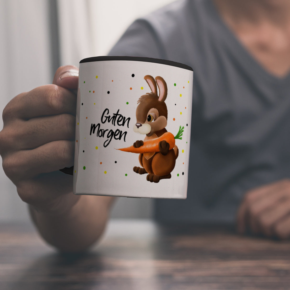 Guten Morgen Hase Kaffeebecher
