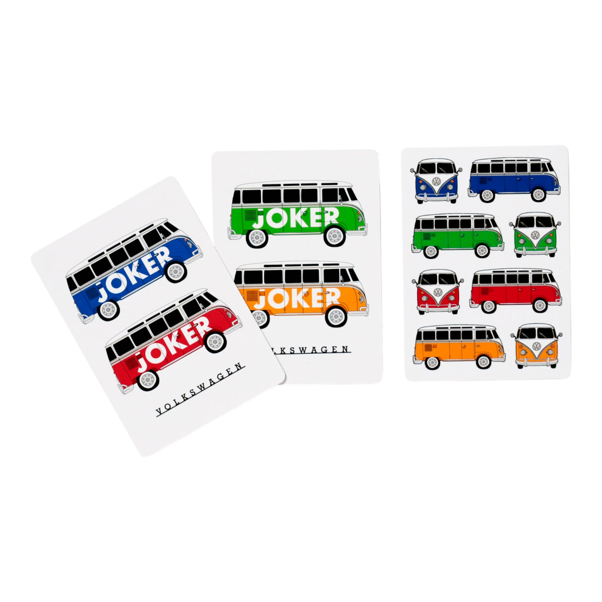 Bulli Volkswagen VW T1 Camper Bus Spielkarten mit 52 Karten
