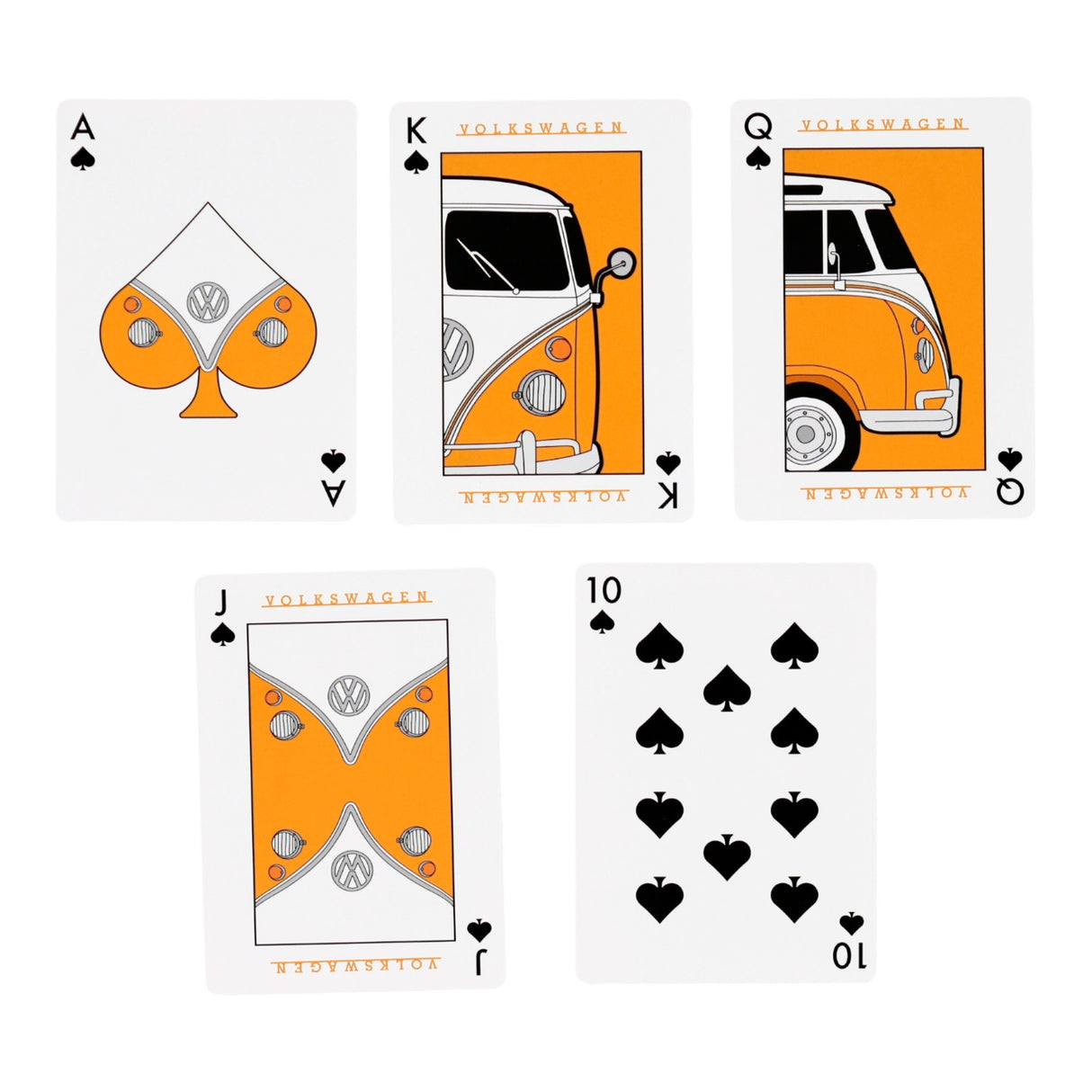Bulli Volkswagen VW T1 Camper Bus Spielkarten mit 52 Karten