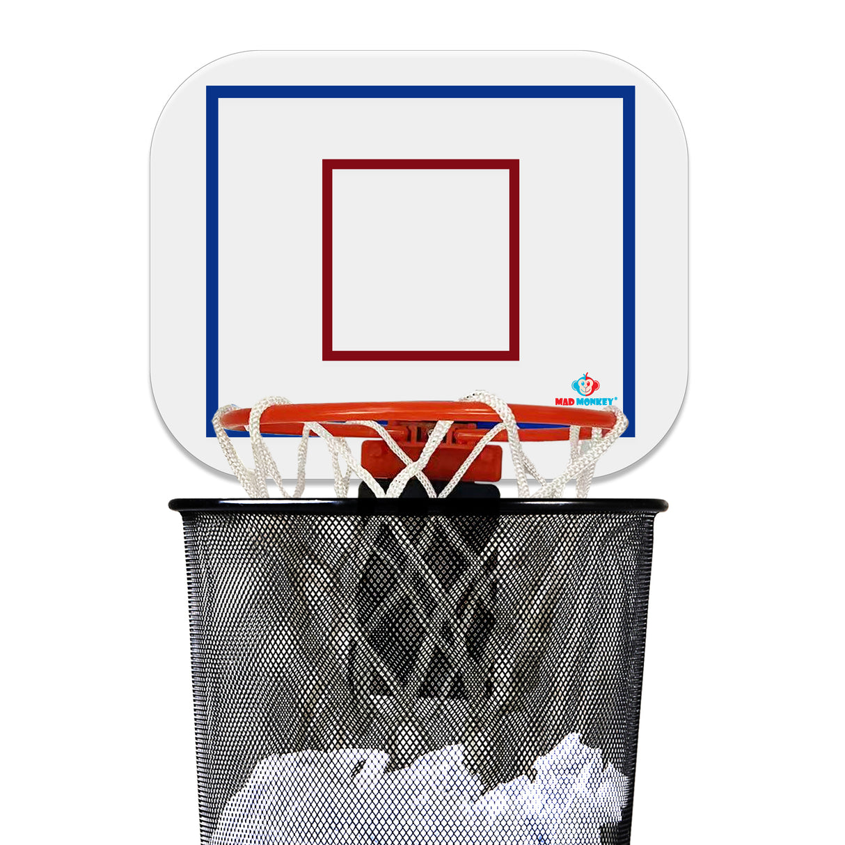Basketball-Bürospiel für den Mülleimer