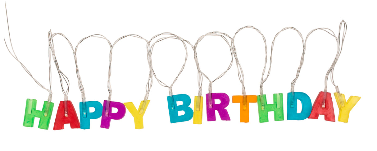 Happy Birthday Lichterkette Geburtstagsdeko