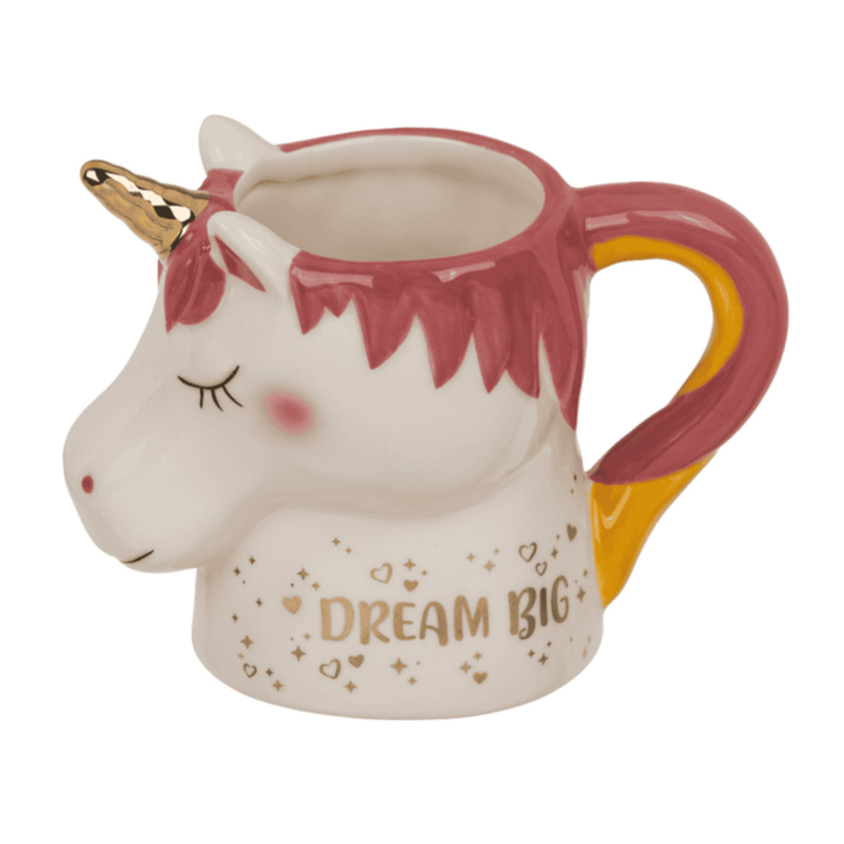 Einhorn Tasse - Kaffeebecher im Design eines Einhorn-Kopfes
