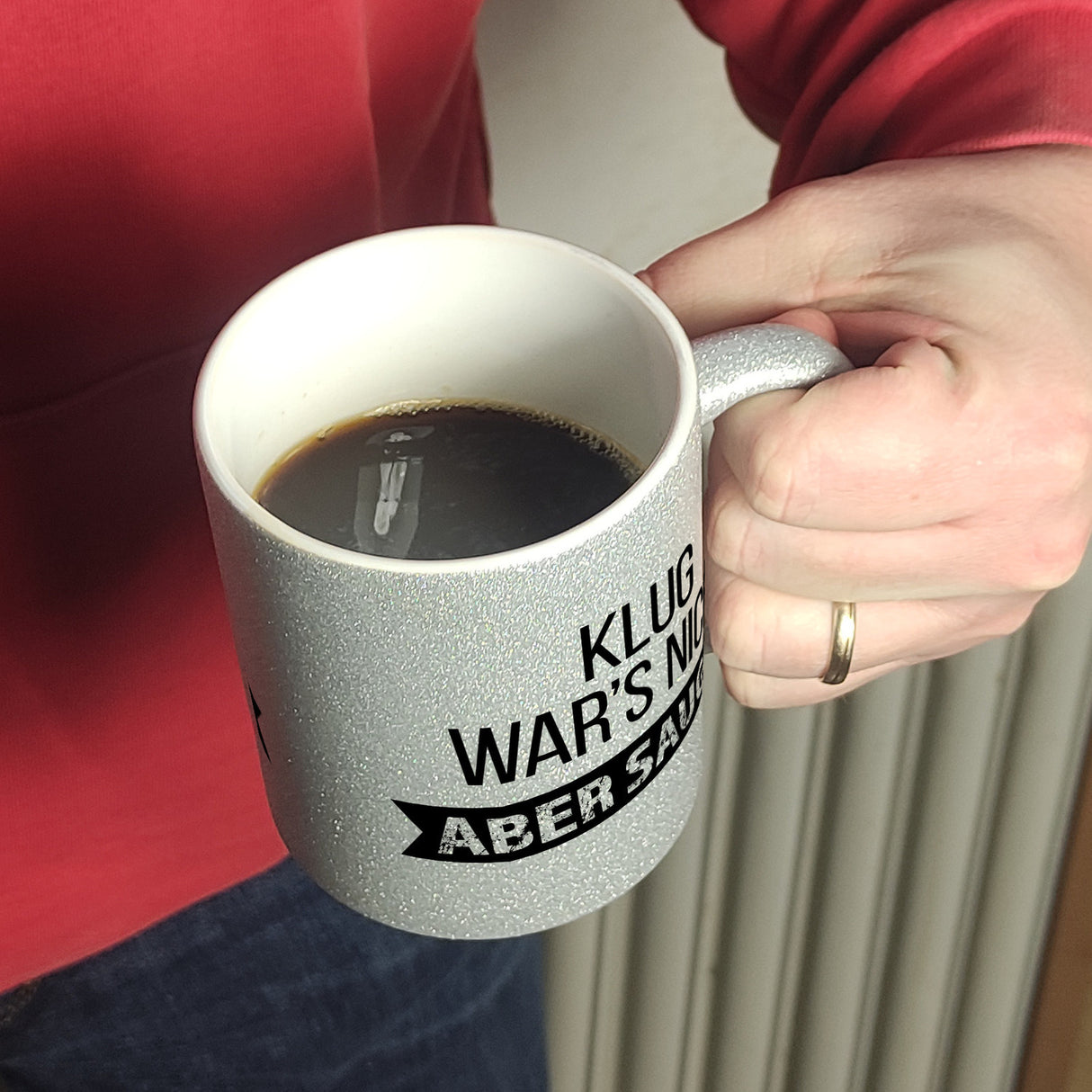 Klug war's nicht - aber saugeil Kaffeebecher