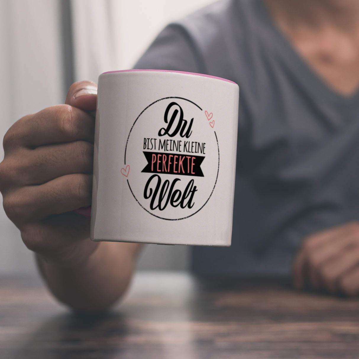 Du bist meine kleine perfekte Welt Kaffeebecher