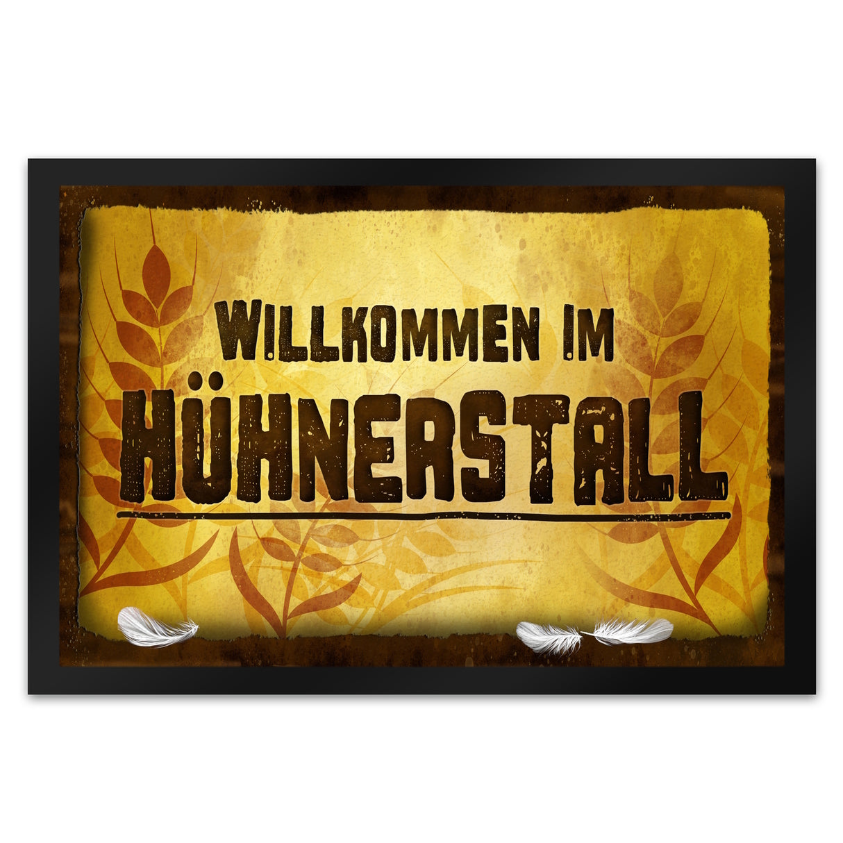 Willkommen im Hühnerstall Fußmatte