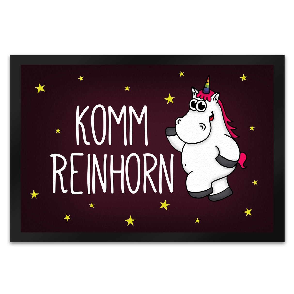 Komm Reinhorn Fußmatte mit Einhorn Motiv