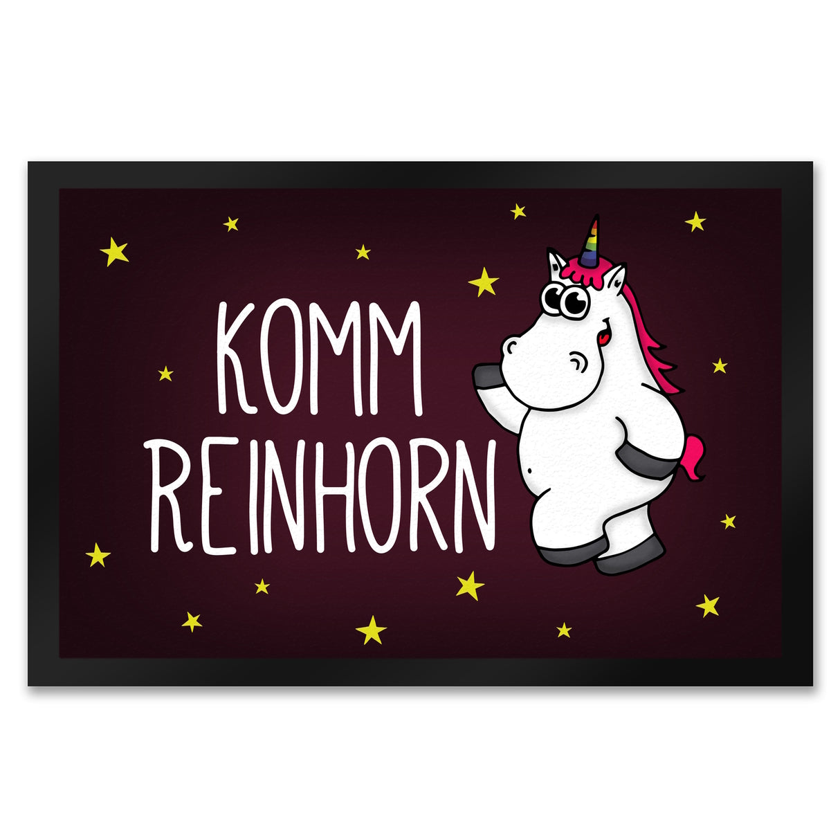 Komm Reinhorn Fußmatte mit Einhorn Motiv