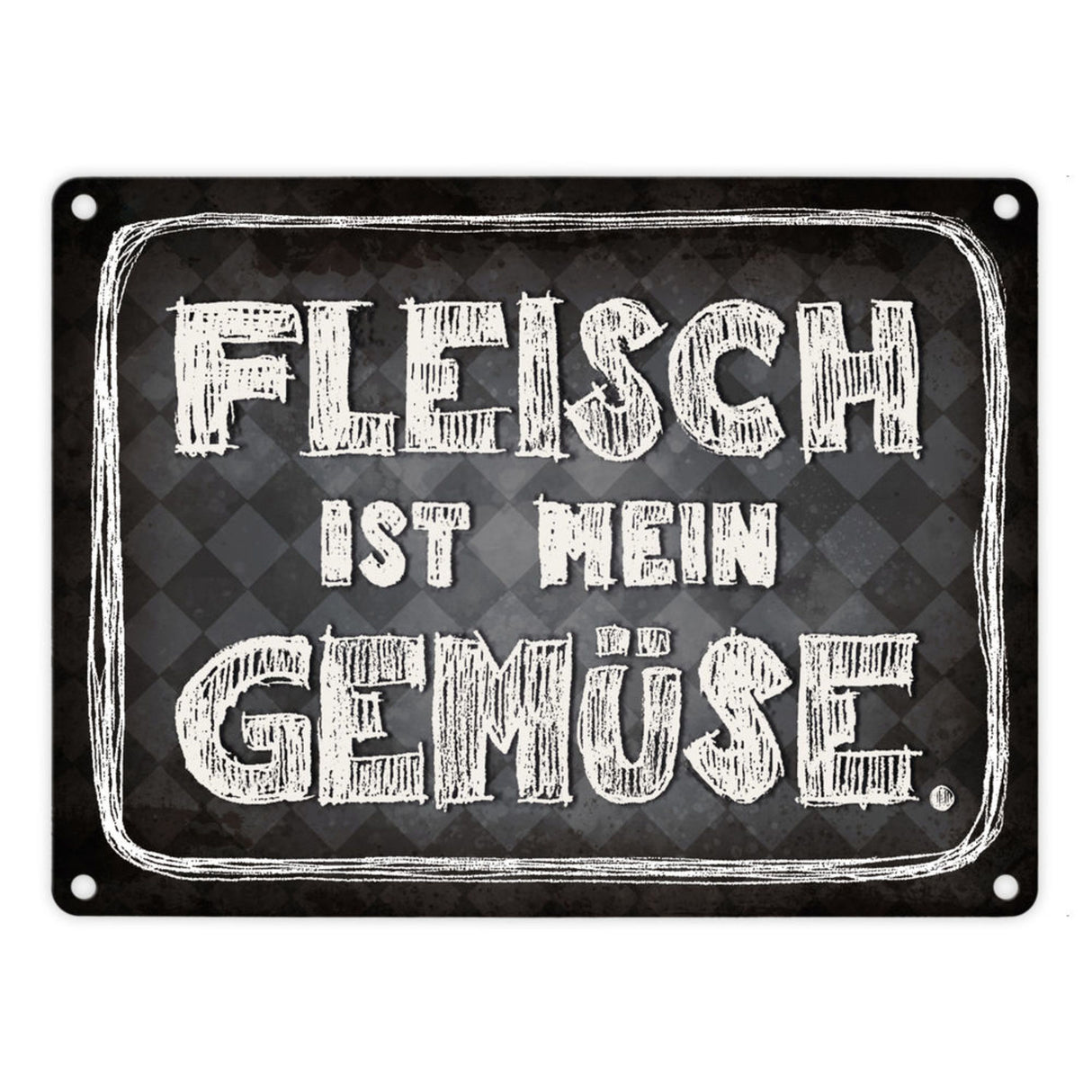Fleisch ist mein Gemüse Metallschild Wurst Essen Hobby grillen Grill Steak Filet