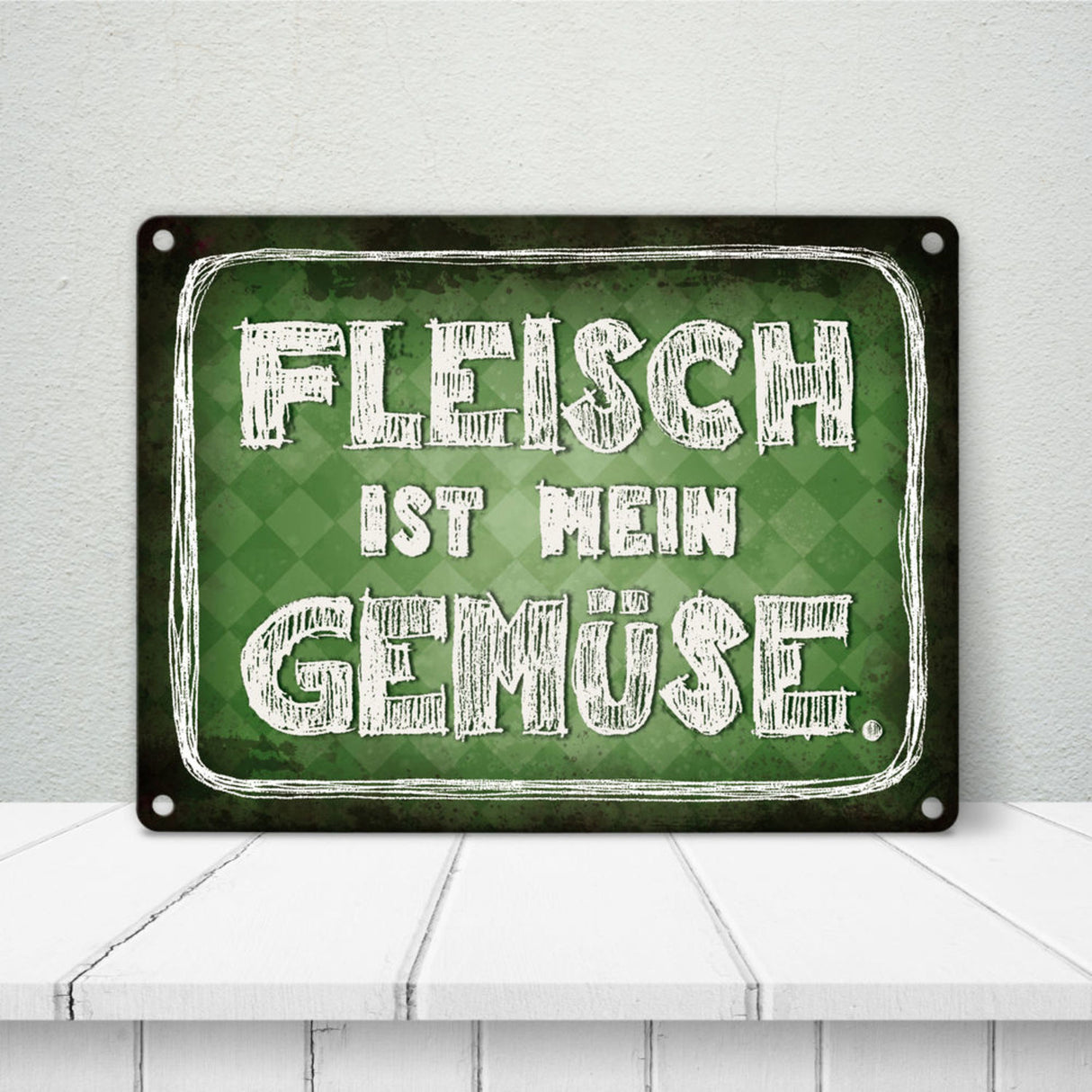 Fleisch ist mein Gemüse Metallschild Wurst Essen Hobby grillen Grill Steak Filet