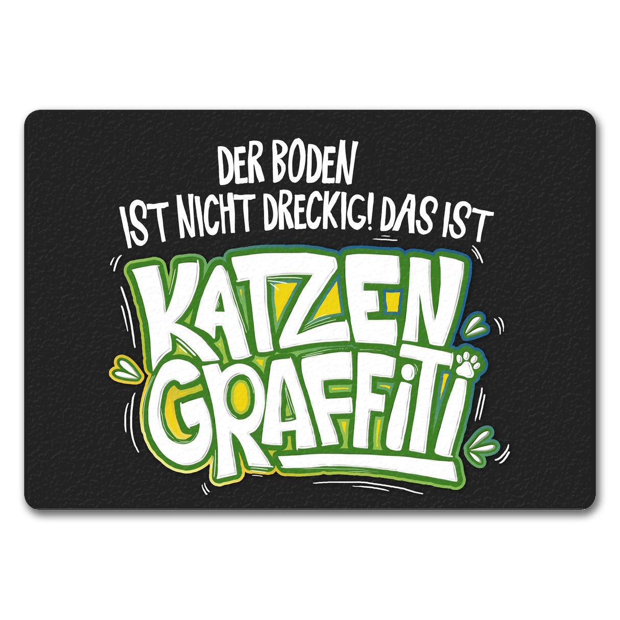 Katzengraffiti Fußmatte