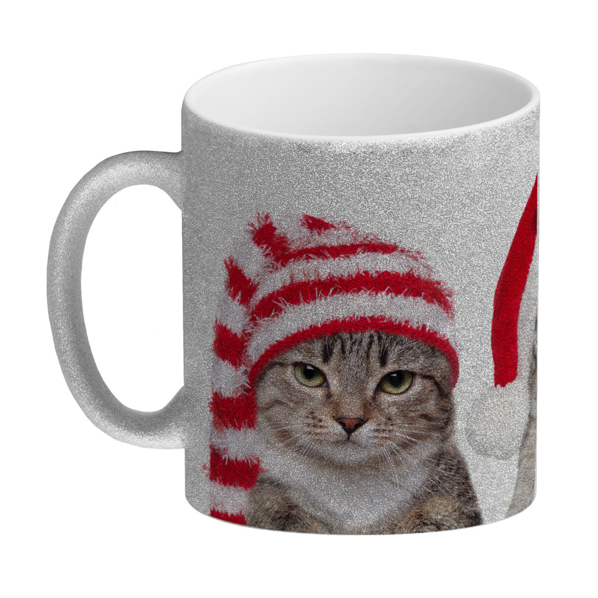 Katzen Tasse Kaffeebecher mit Weihnachtsmotiv