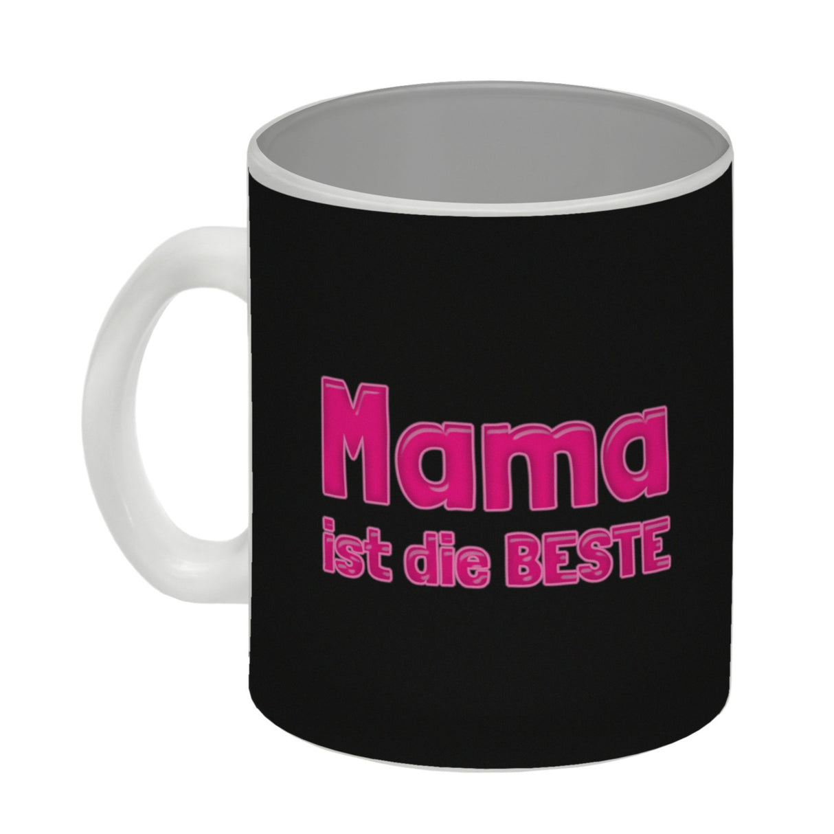 Mama ist die Beste Kaffeebecher und Pink