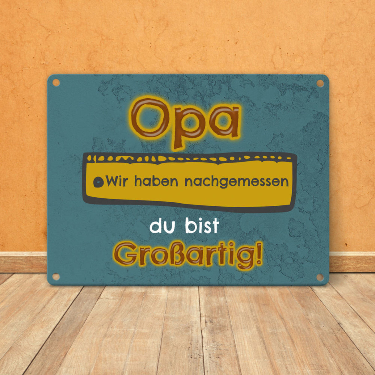 Papa du bist großartig Metallschild