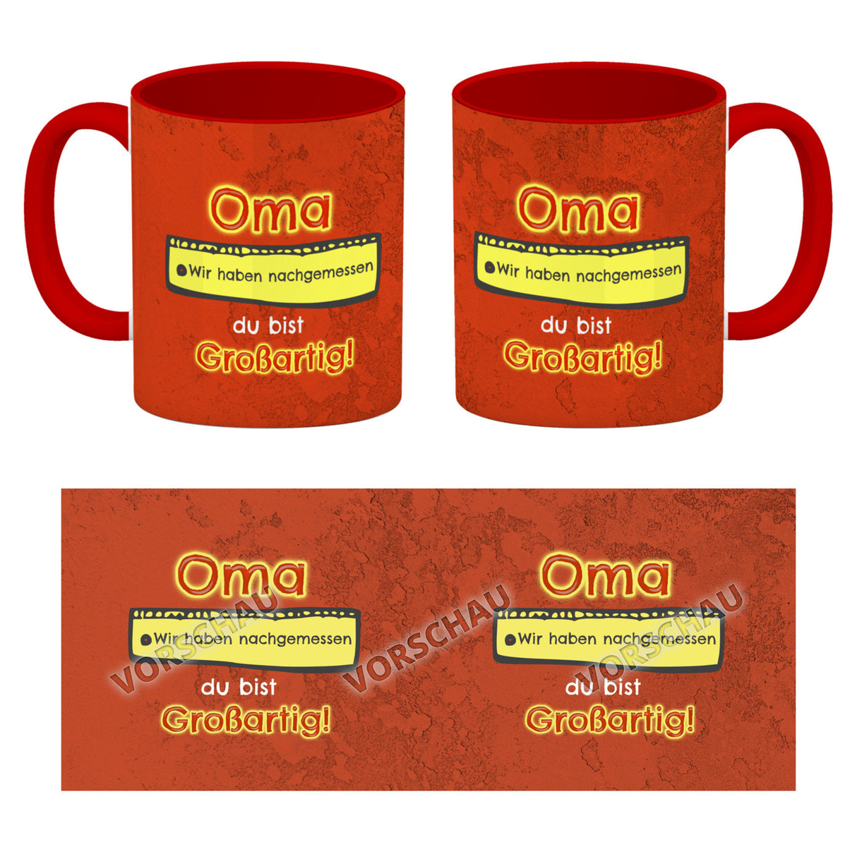 Kaffeebecher Mama du bist großartig - Meterstab Muttertag Geschenk