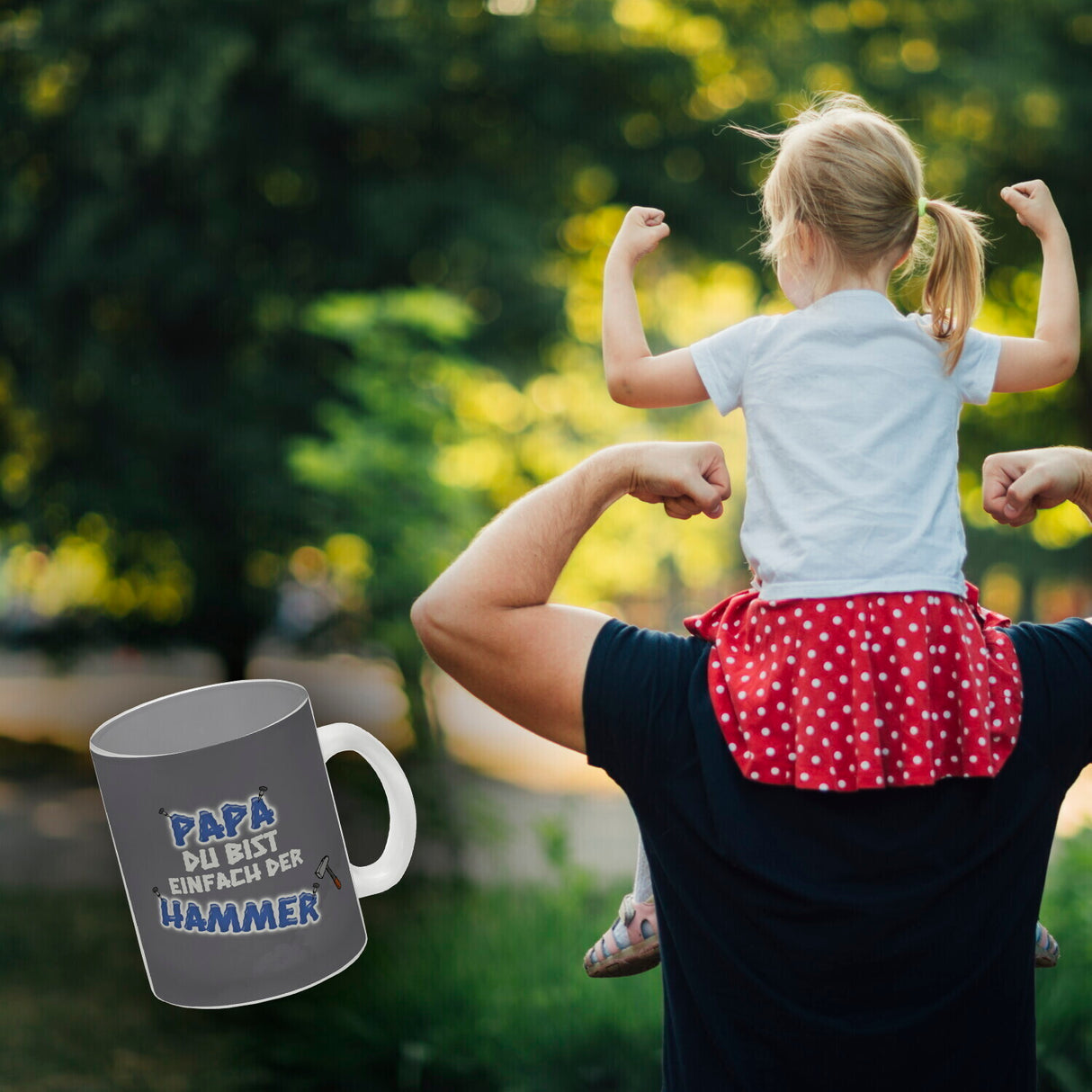 Kaffeebecher Papa Du bist einfach der Hammer - Vatertag Tasse