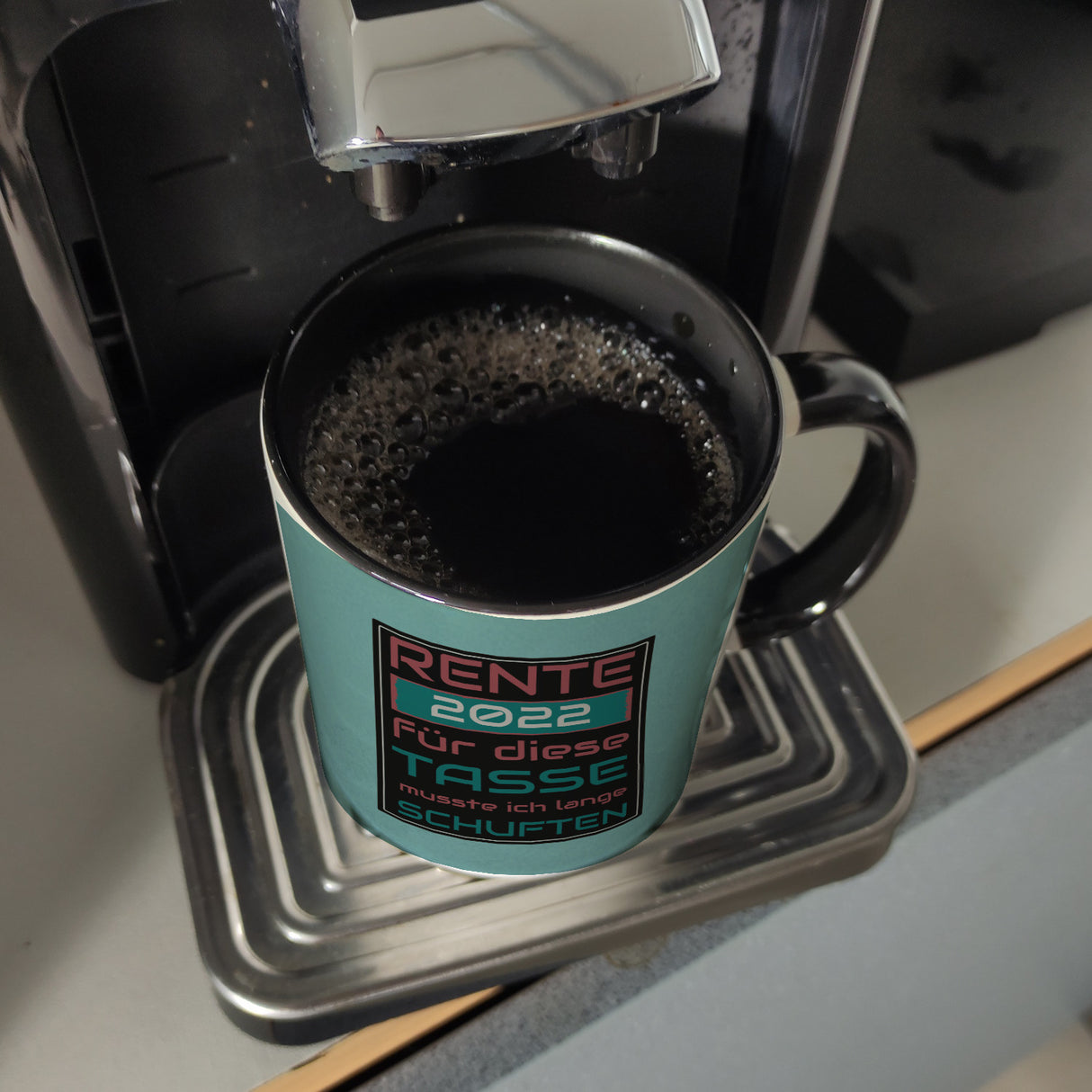 Rente 2022 Kaffeebecher - dafür musste ich lange arbeiten - Vintage Tasse bedruckt