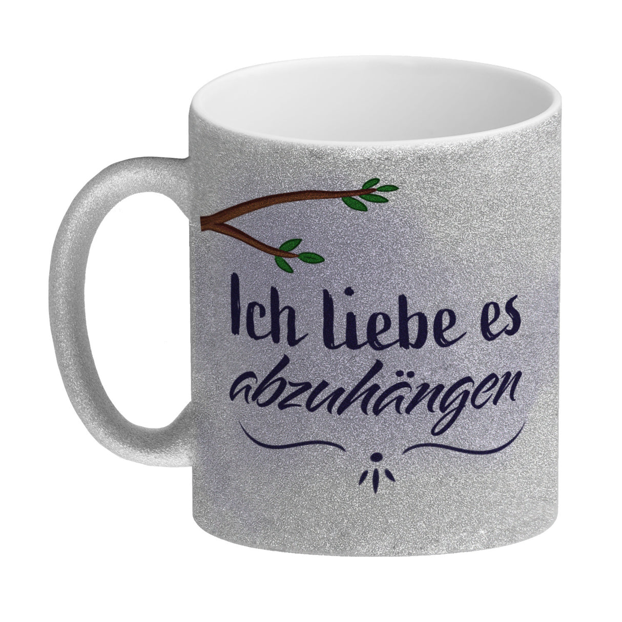 Ich liebe es abzuhängen Kaffeebecher mit lustiger Fledermaus