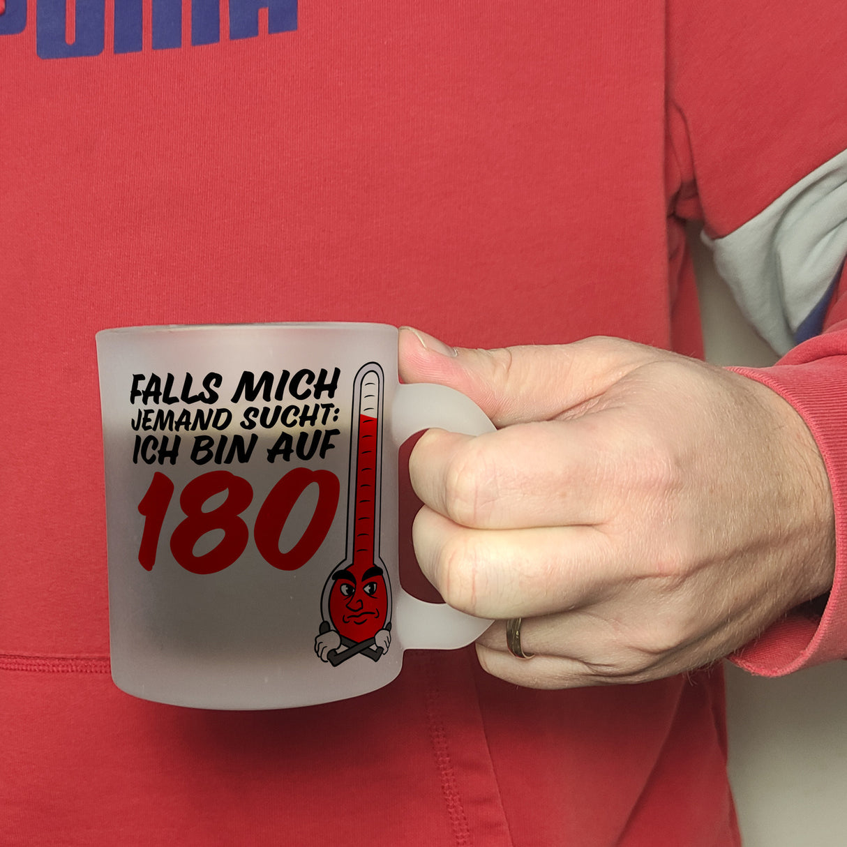 Falls mich jemand sucht: Ich bin auf 180 Kaffeebecher mit lustigem Spruch und Cartoon