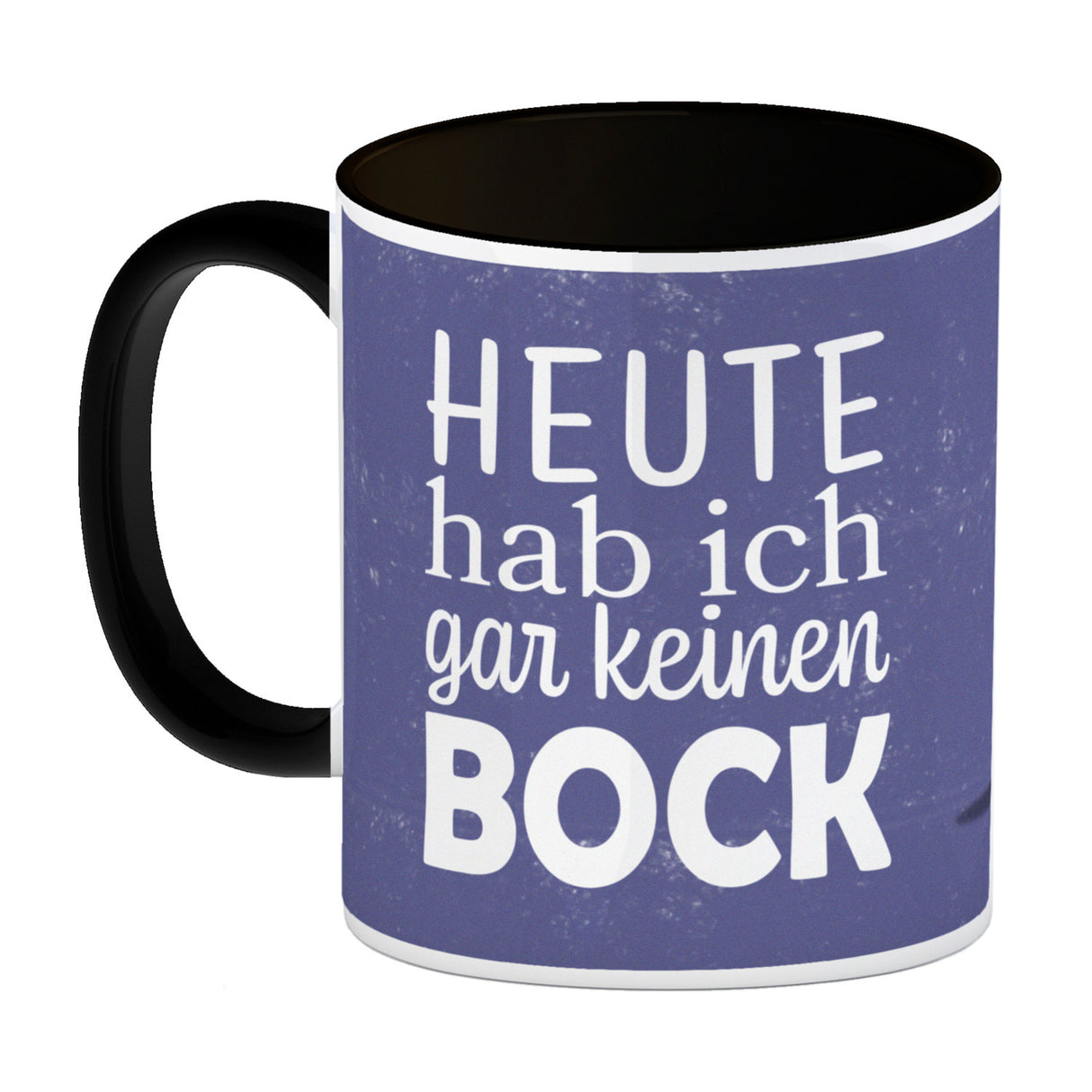 Heute hab ich gar keinen Bock Kaffeebecher mit der lustigen grummeligen Katze