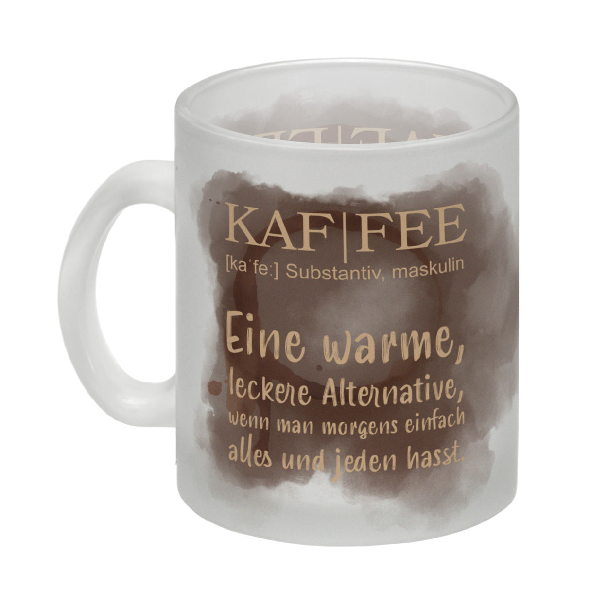 Kaffee - Kaffeebecher mit Wortdefinition