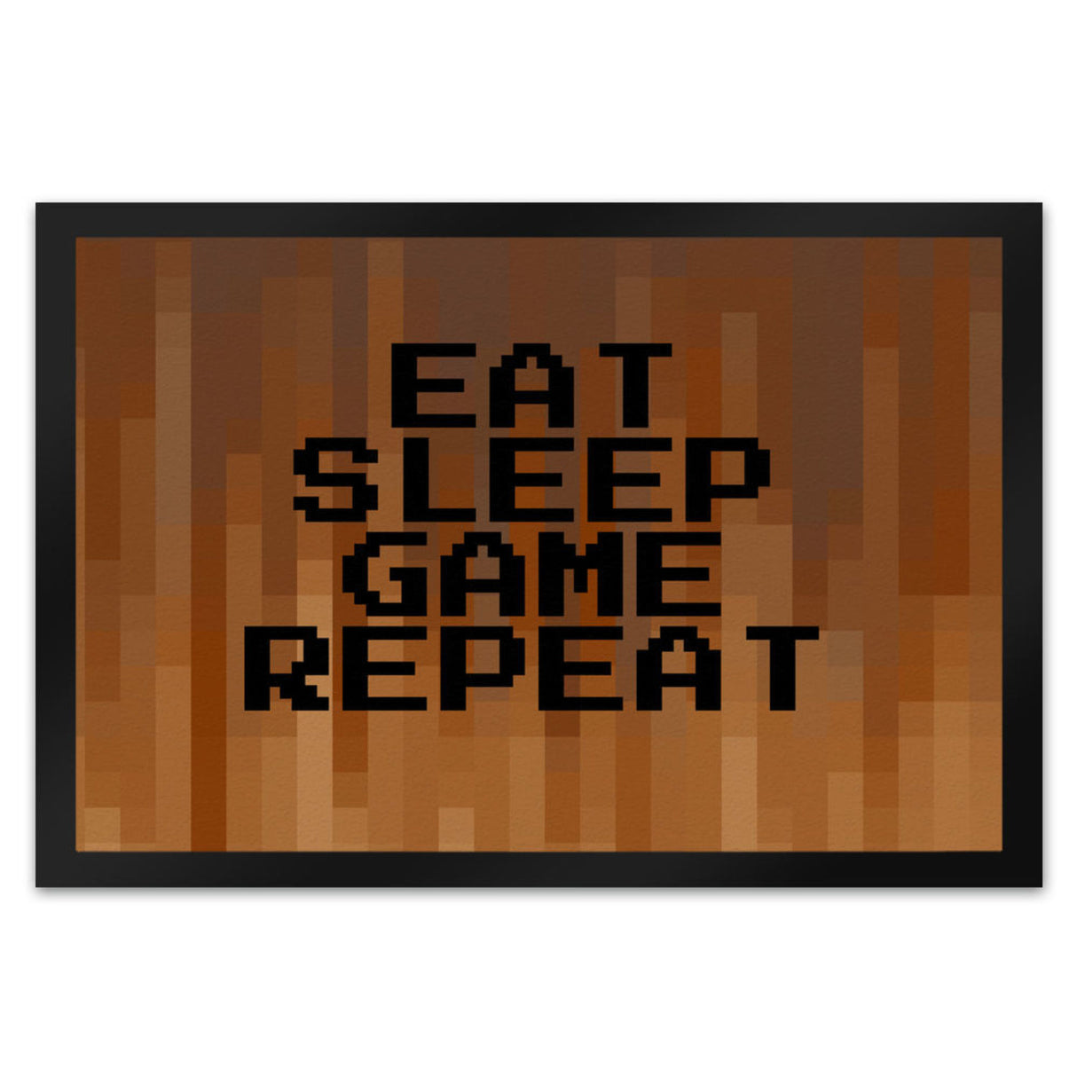 Fußmatte in 35x50 cm mit Pixelmotiv und Spruch: Crafting Room Pixel Art Zockerzimmer