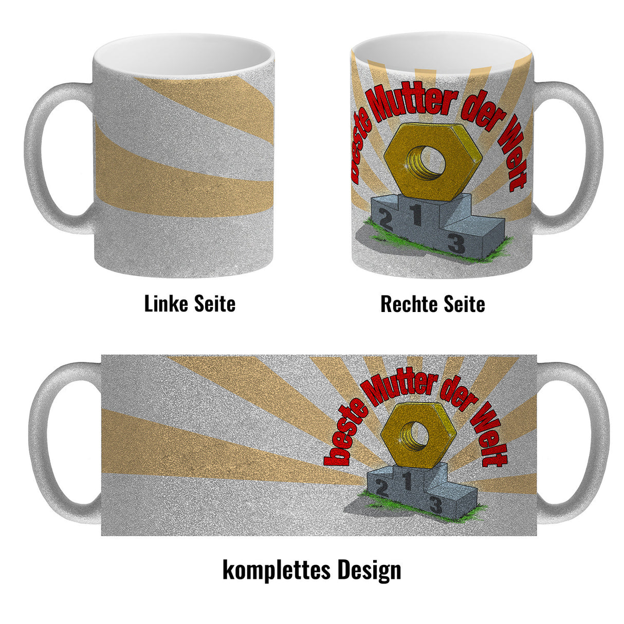 Kaffeebecher beste Mutter der Welt Geschenk zum Muttertag für Mama Handwerk