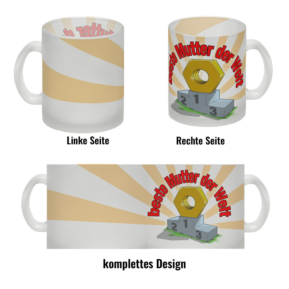 Kaffeebecher beste Mutter der Welt Geschenk zum Muttertag für Mama Handwerk