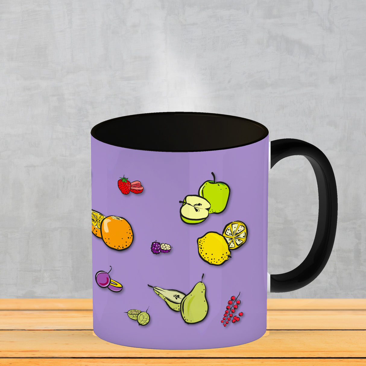 EAT, SLEEP, GAME, REPEAT Kaffeebecher mit blauem Hintergrund