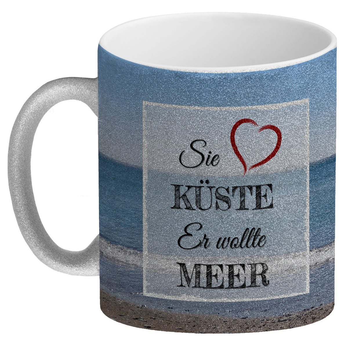 Ich möchte gerne am Strand vergessen werden Kaffeebecher