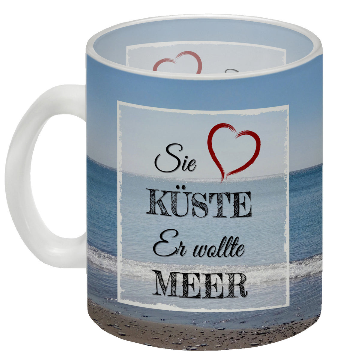 Ich möchte gerne am Strand vergessen werden Kaffeebecher