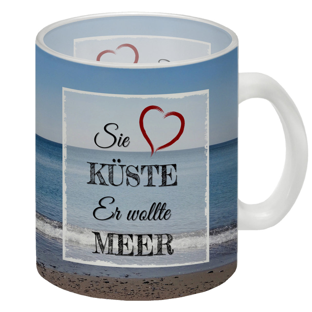 Ich möchte gerne am Strand vergessen werden Kaffeebecher