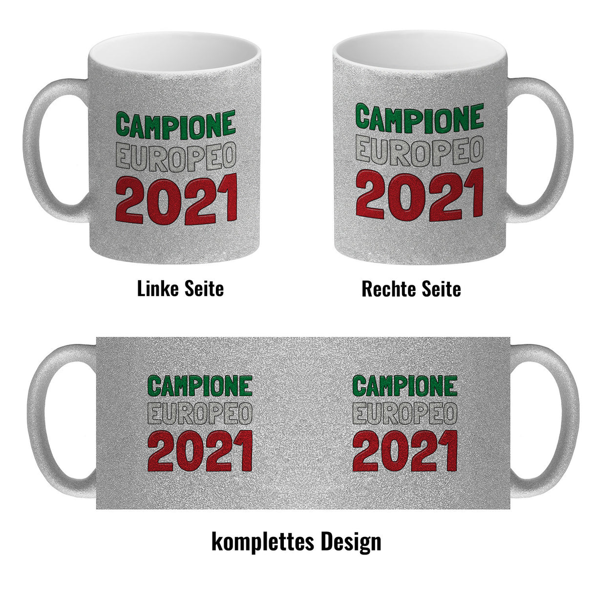 Kaffeebecher Campione Europeo 2021 Italia Italien Europameister Tazza
