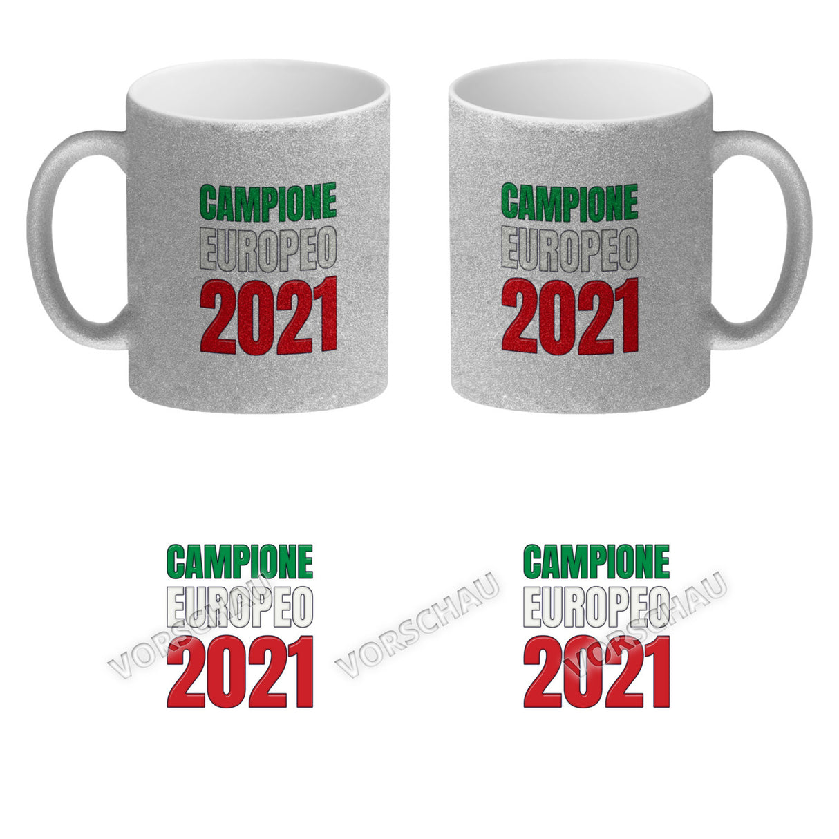 Kaffeebecher Campione Europeo 2021 Italia Italien Europameister Tazza