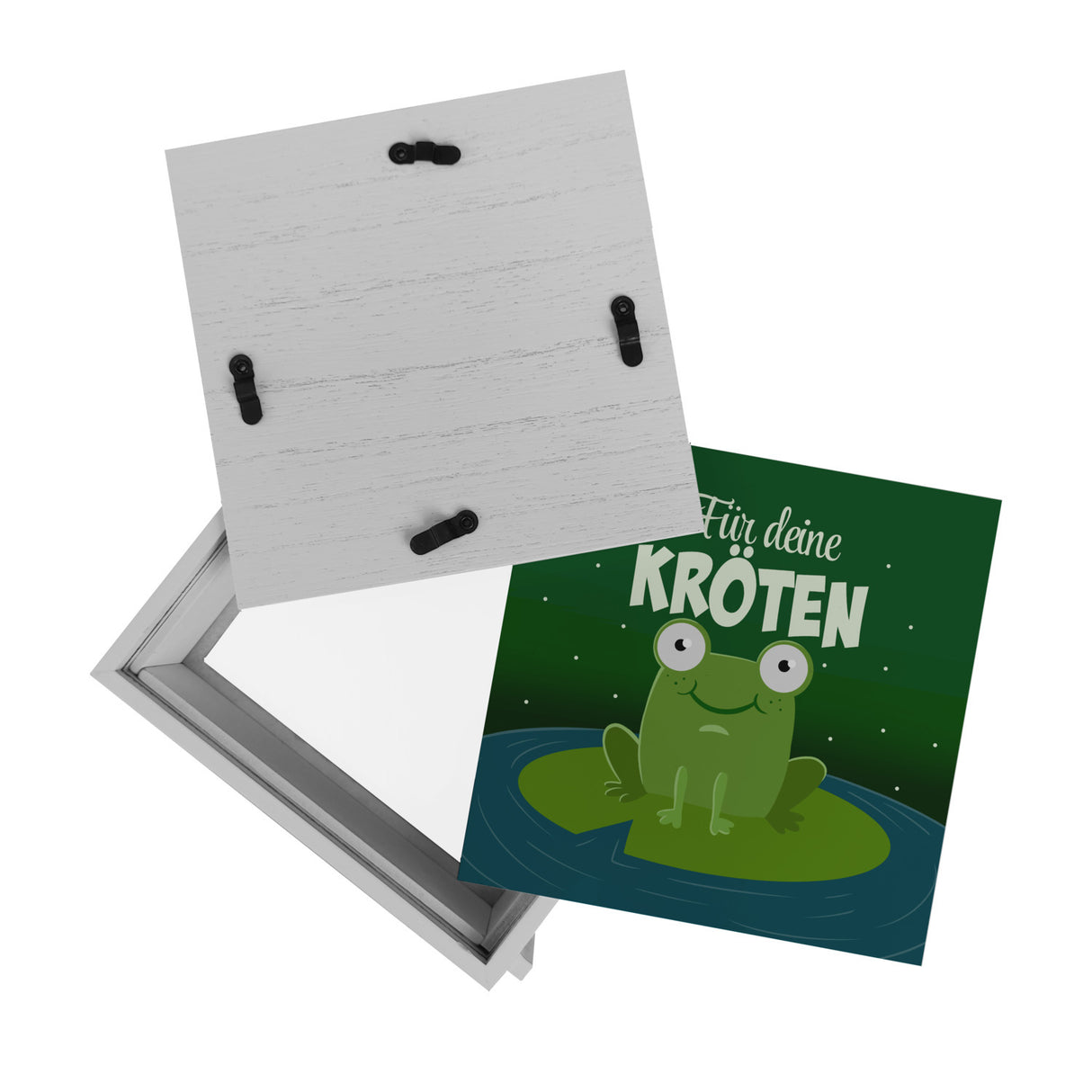 Spardose für Kinder mit niedlichem Frosch und Spruch - Für deine Kröten
