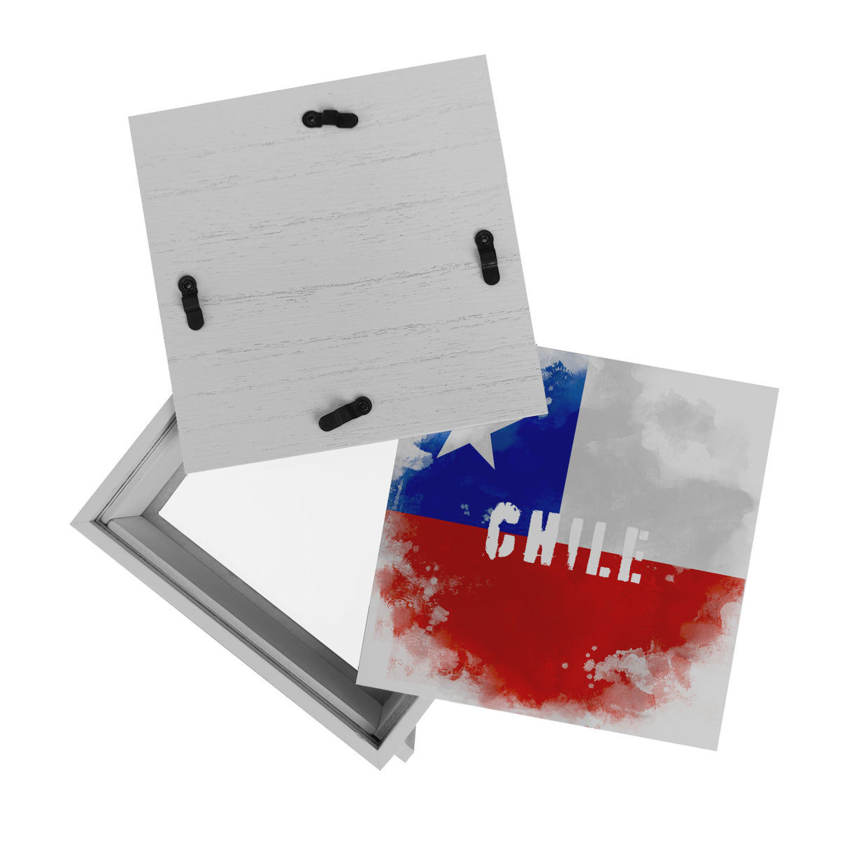 Spardose mit Chile-Flagge im Used Look - Sparschwein für Urlauber