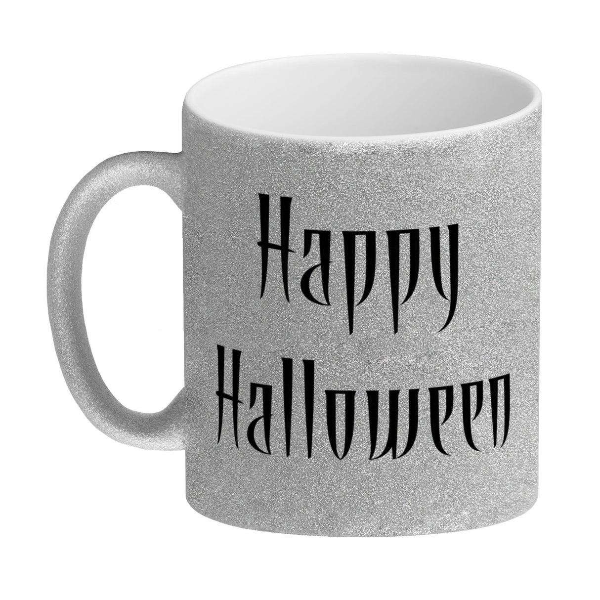 Kaffeetasse mit Totenköpfen und Kerzen - Happy Halloween