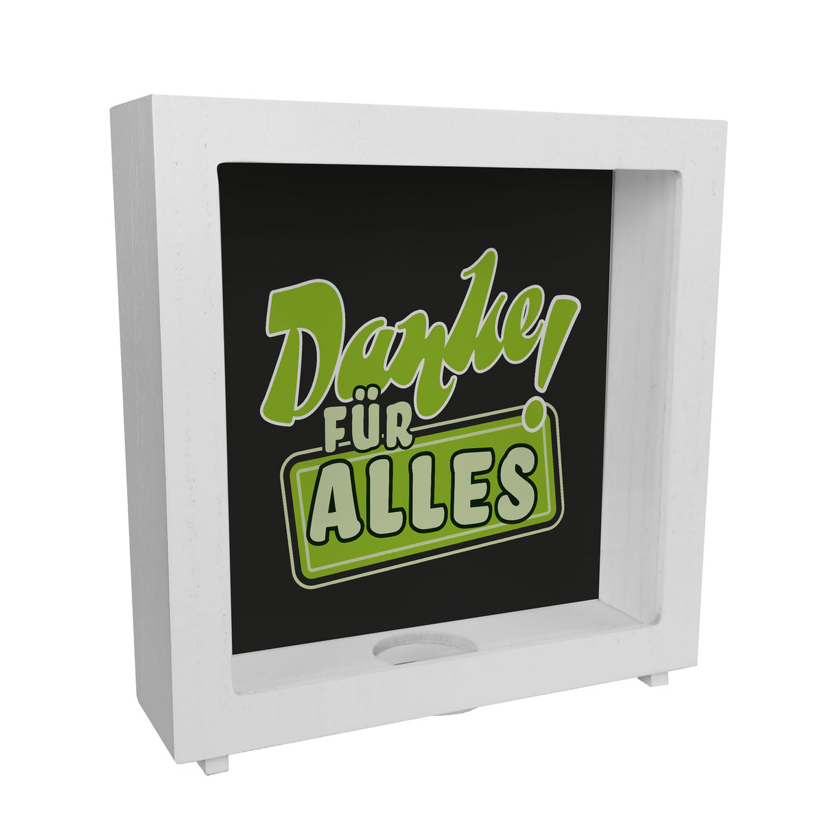 Spardose zum Thema Dankbarkeit - Danke für Alles!