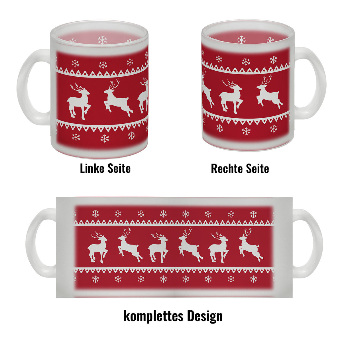 Weihnachten Kaffeebecher mit Rentieren