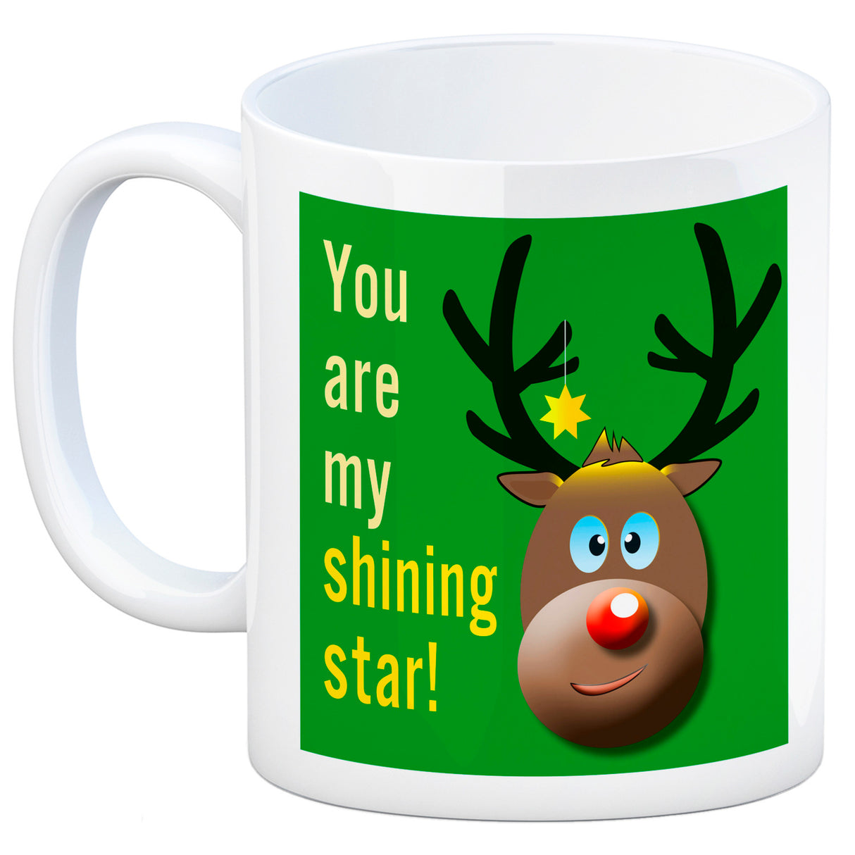 Weihnachten Kaffeebecher mit Rentier Motiv