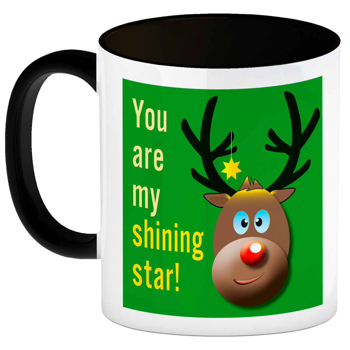 Weihnachten Kaffeebecher mit Rentier Motiv