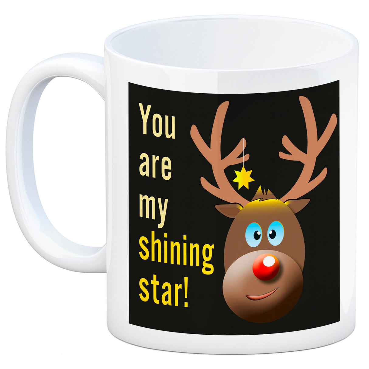 Weihnachten Kaffeebecher mit Rentier Motiv